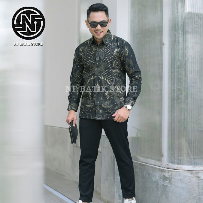 Pari Kemeja batik solo / Full furing / Kemeja batik pria / Batik kondangan / Batik sragenan / Batik 