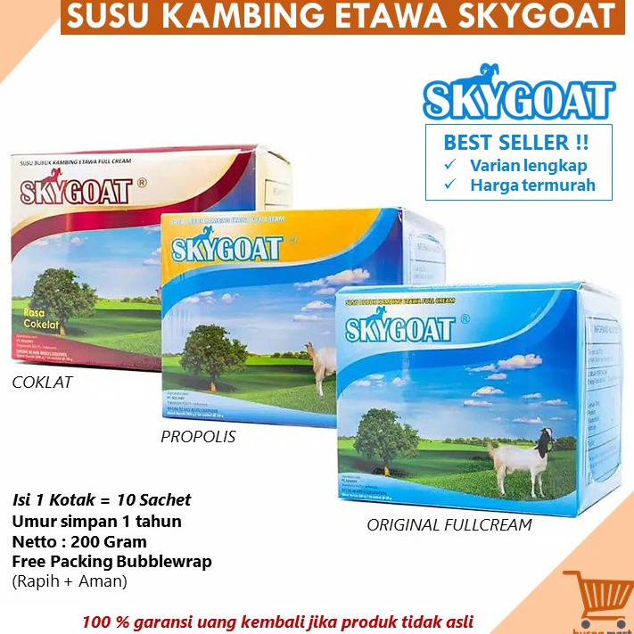 

PALING AMPUH✌️>>> Susu Kambing Etawa Bubuk Original SKYGOAT 1 Box isi 10 Sachet