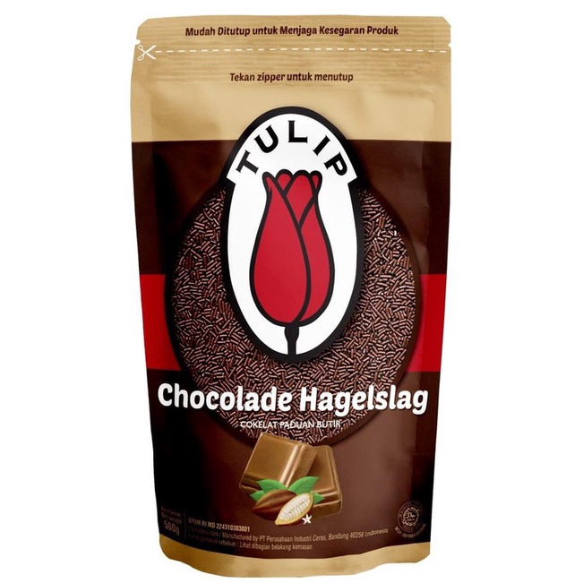 

❤[PROMO ⚡ALE!!!]❤ Mesis Tulip Dark Kemasan Pouch - Dark 500gram