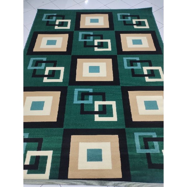 Karpet Moderno 230x310 Permadani Tebal Minimalis 0276 Hijau
