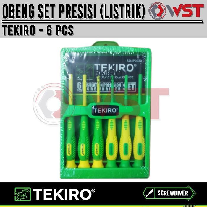 Tekiro Obeng Set Listrik Presisi 6Pc / Obeng Handphone / Jam