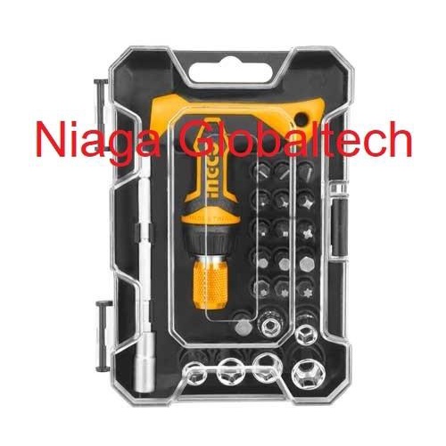 Ingco Hksdb0188 Obeng Set Handle T 24Pcs Kunci Pas Wrench Screwdriver
