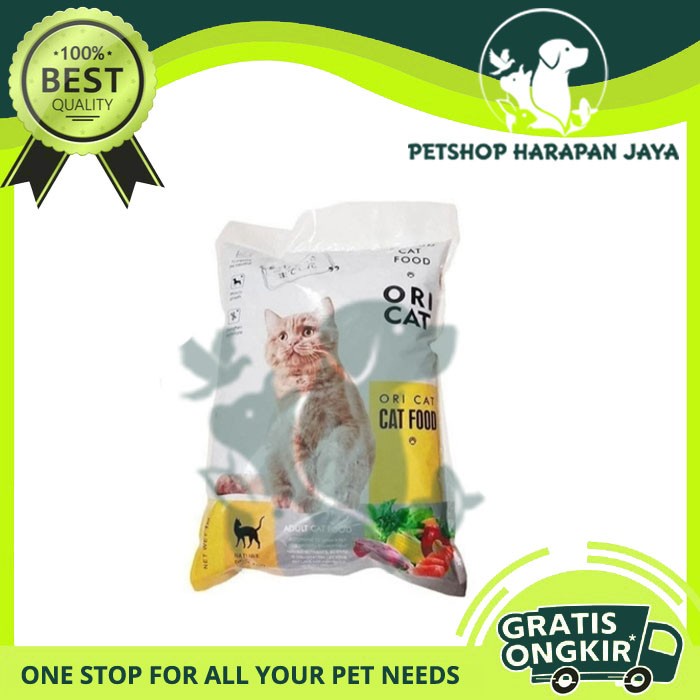 

Ori Cat Food Oricat Ikan Repack 1 Kg - Makanan Kucing Setara Bolt