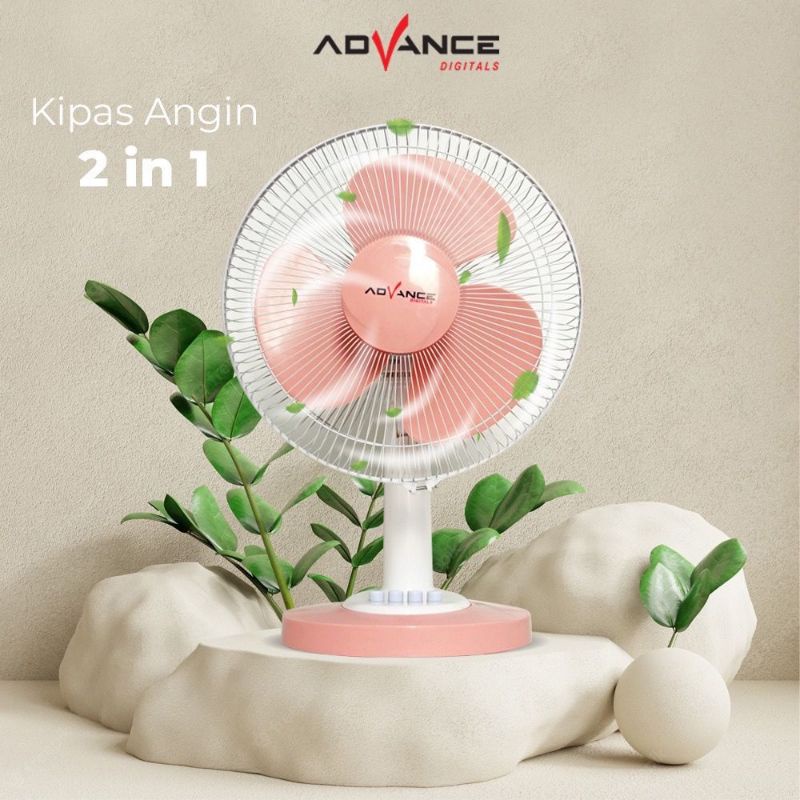 Kipas angin meja advance 12inch duo 1201/ advance desk fan 12inch duo 1201