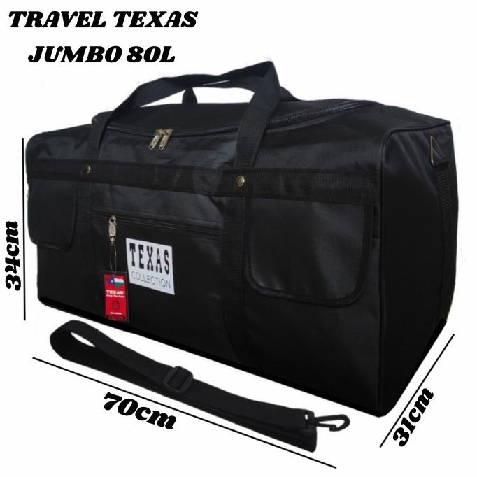 tas pakaian travel bag texas super jumbo 80 liter