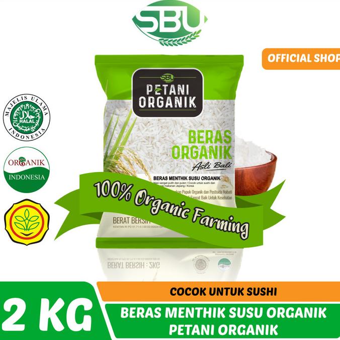 

Beras Menthik Susu Petani Organik 2kg / Cocok Untuk Sushi