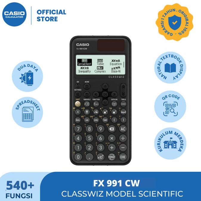 

Casio ClassWiz Model Scientific Calculator FX-991CW