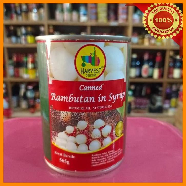 

(SUHA) HARVEST DELIGHT CANNED RAMBUTAN IN SYRUP/ RAMBUTAN KALENG 565GR
