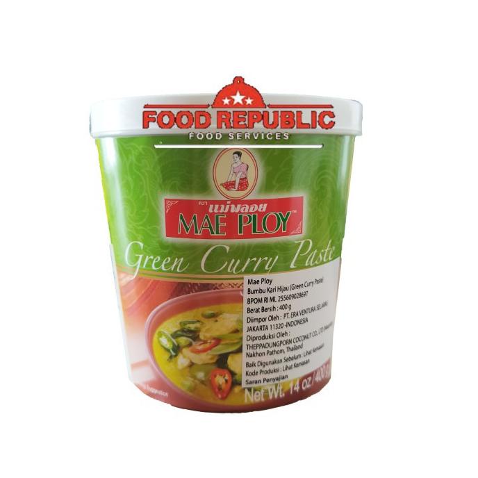 

MAE PLOY GREEN CURRY PASTE 400 GR - KARI PASTA HIJAU IMPORT HALAL Best Seller