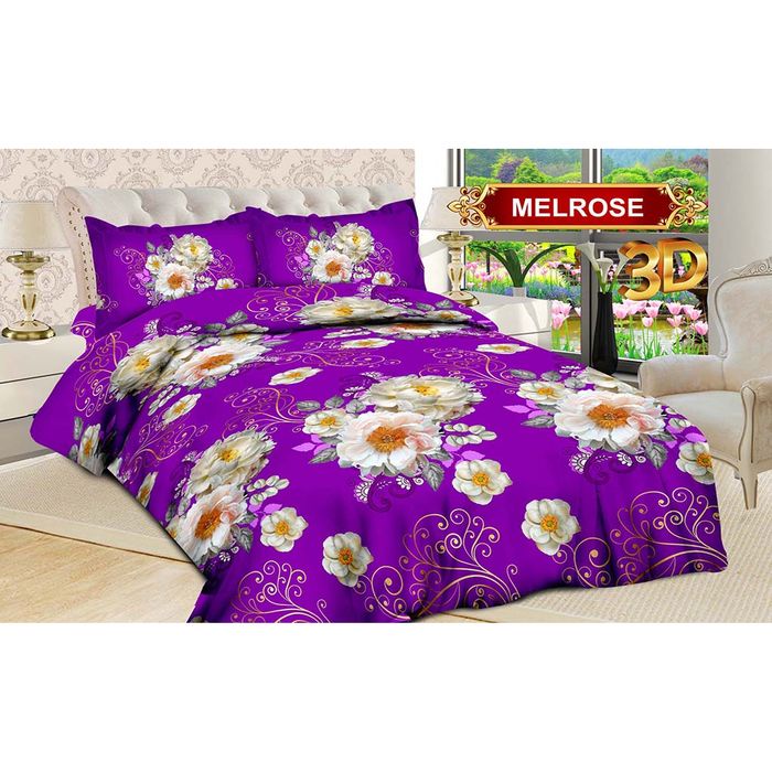 (1 Harga Dapat 2 Set Sprei) Sprei Bonita 3D Sorong Duo 2in1 2 in 1 Rumbai Rempel 120x200 Motif Melro