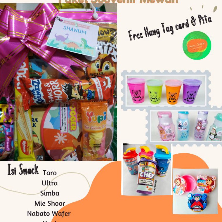

9.9 sale PAKET SOUVENIR ULANG TAHUN ANAK MEWAH FREE NAMA DAN SOUVENIR SNACK ULTAH ANAK SOUVENIR ULANGTAHUN ANAK