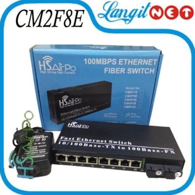 

:0:0:0] Super Sale HS AIRPO CM2F8E MEDIA CONVERTER 2 FIBER 8 ETHERNET 10 100