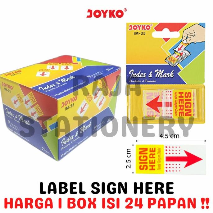 

JOYKO SIGN HERE LABEL MEMO STICK JOYKO TEMPEL PANAH IM-35 [24PCS]