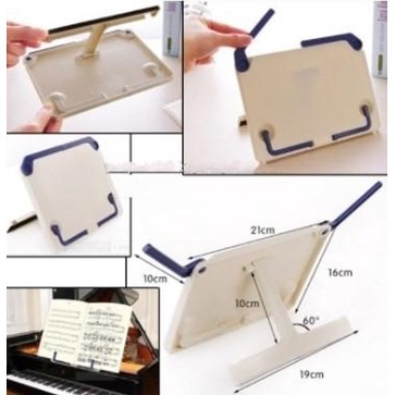 

Penyangga Penahan Dudukan Sandaran Buku Berdiri Book Holder saat Memba