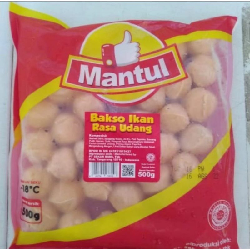 

Mantul Bakso Ikan rasa Udang 500gr