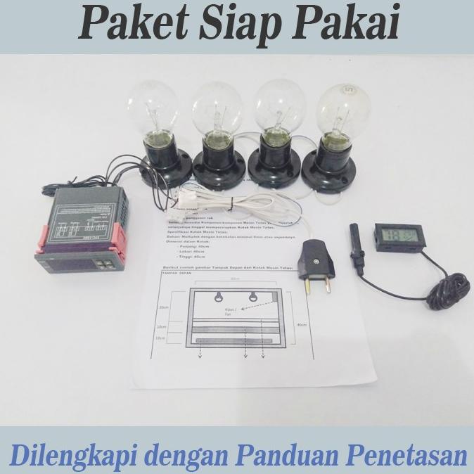 Hemat Paket Siap Pakai Mesin Penetas Telur Otomatis / Mesin Tetas