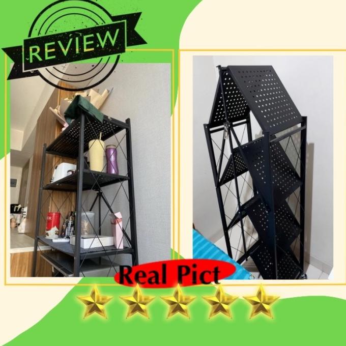 CEO Rak Dapur Portable Rak Lipat Portable Rak Dapur Tanpa Instalasi