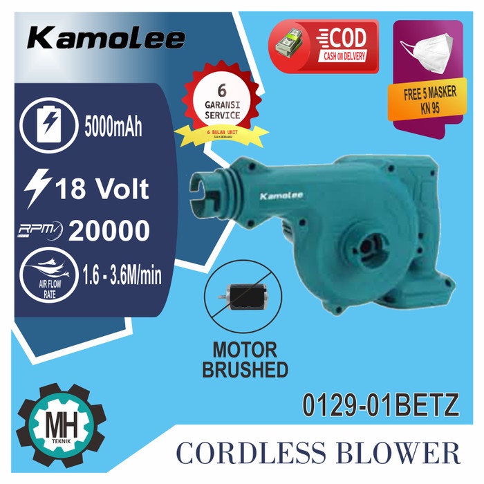 Terlaris Kamolee - Blower Cordless - 18 Volt