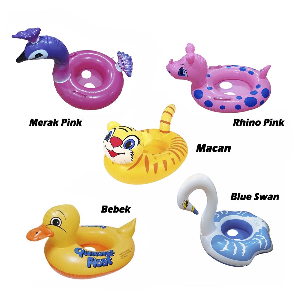 Baby Boat - Ban Pelampung Renang Anak Bebek Angsa Flamingo Merak 0711