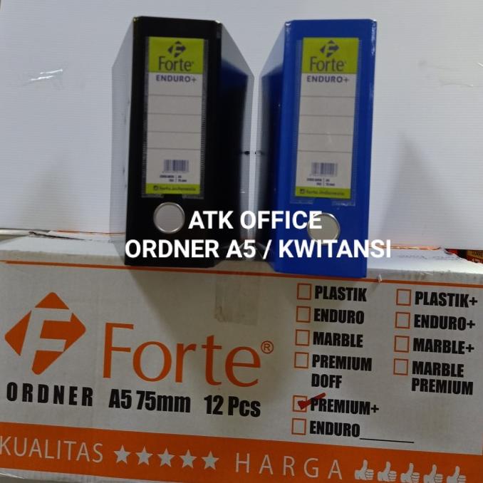

Ordner A5 kwitansi Glosy /Forte Odner kwitansi A5 (12Pcs) Hitam & Biru