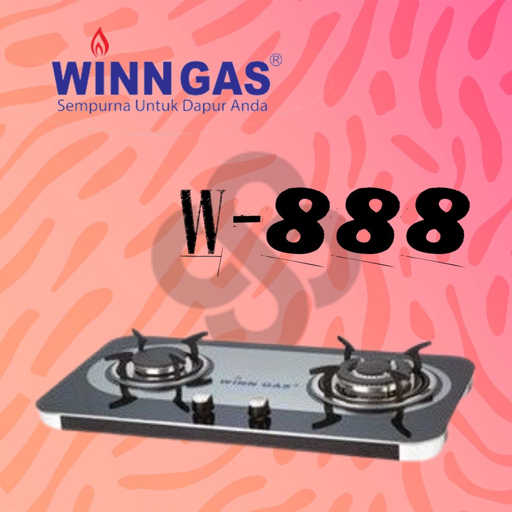 Winn Gas W-888 Kompor Gas Tanam 2 Tungku
