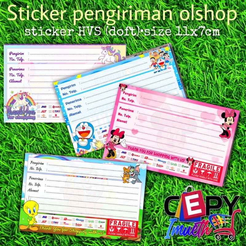 

(50 PCS) STIKER PENGIRIMAN/STIKER LABEL PENGIRIMAN OLSHOP/STIKER PENGIRIMAN OLSHOP MURAH-