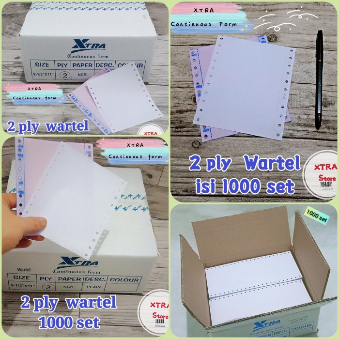

Kertas Wartel 2Ply Continuous Form