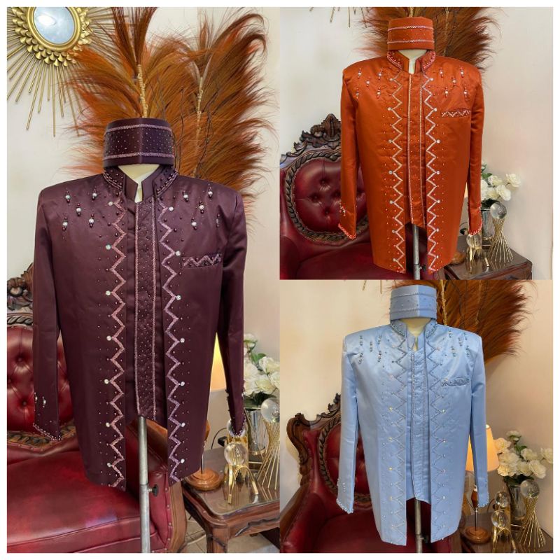 Beskap pengantin payet/baju pengantin pria