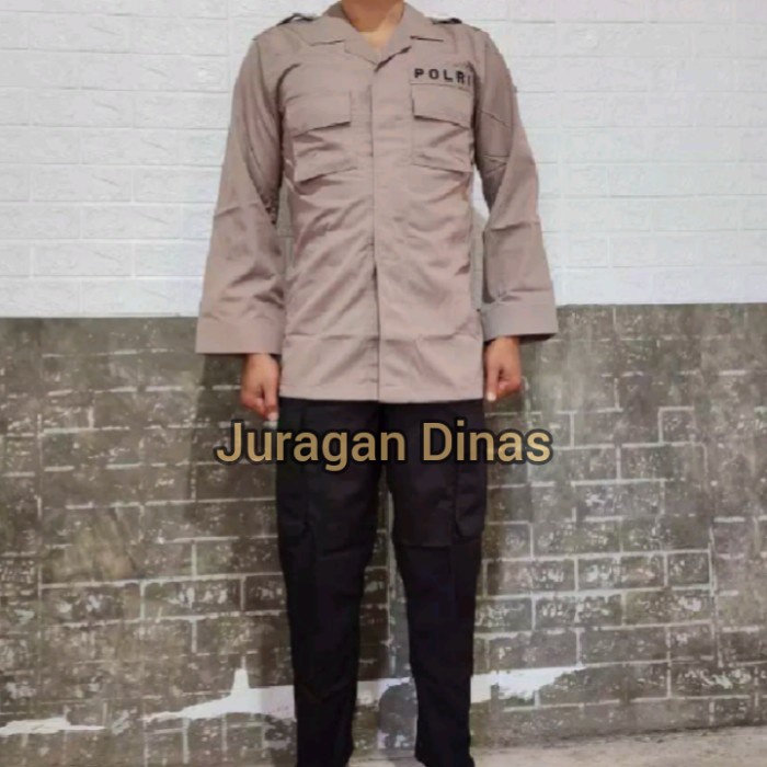 Terlaris 1 Stel Baju Pdl Jatah Polri Pdlt A1 Dalmas Brimob Sabhara Ripstok