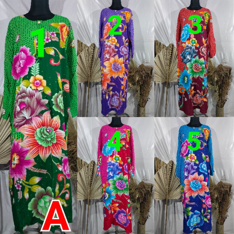 KENCANA UNGU ORI LONGDRESS 19 LD 110 CM  LABEL HIJAU