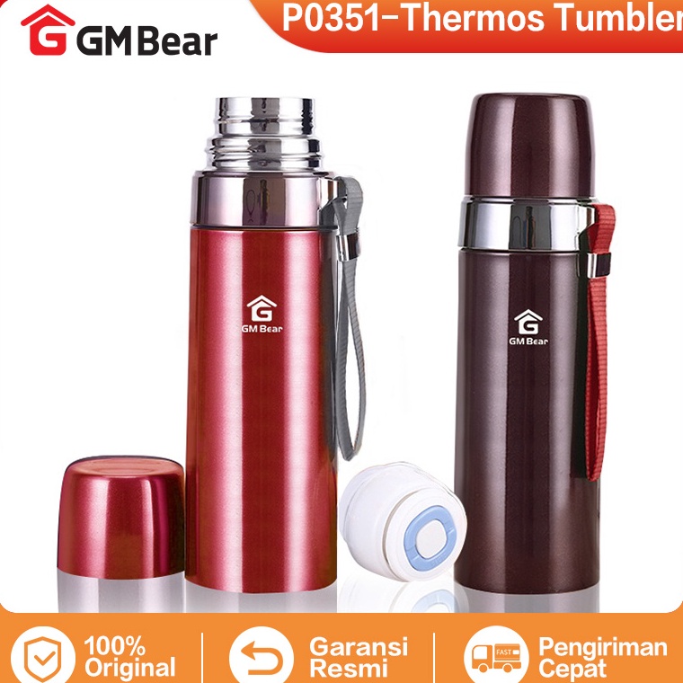 CHEKOUT|| GM Bear Termos Stainless Steel 500ml P0351 - Termos Tumblr Hot & Cold
