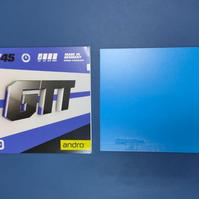 ANDRO GTT 45 - KARET PINGPONG TENIS MEJA SPON TIPIS WARNA BIRU & PINK