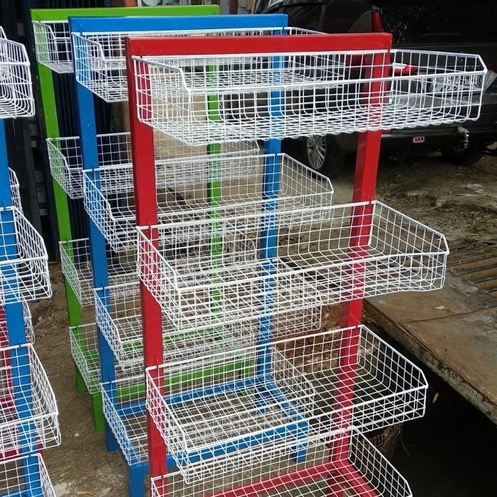 rak chiki ciki jualan warung super mini market snack permen 4 unit