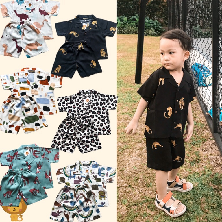 HARGA TERMURAH SET RAYON PREMIUM ANAK UNISEX | SETELAN MURAH PEREMPUAN DAN LAKI LAKI