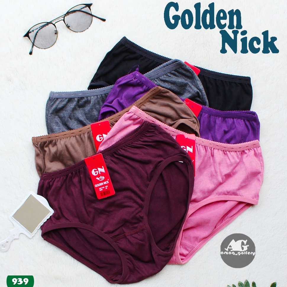 MURAH MERIAH|| Grosir 6 Pcs  - Celana Dalam Wanita / Celana Dalam Golden Nick / Golden Nick 939 / Cd