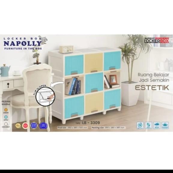 LEMARI PLASTIK NAPOLLY/LOCKER BOX NAPOLLY