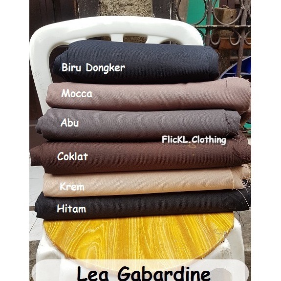 ENL Bahan Kain Jeans Denim Lea Gabardine  Permanent Press Celana Formil Formal Model #Terbaru (⌒