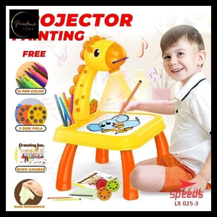 pradanavikke Mainan Meja Gambar Anak Proyektor Meja Belajar Proyektor Anak
