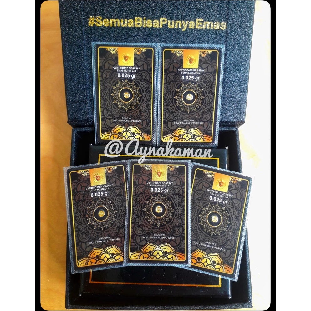 (Z✉4X-✔) MiniGold Emas 0.025 Gram 24 Karat banyak diminati