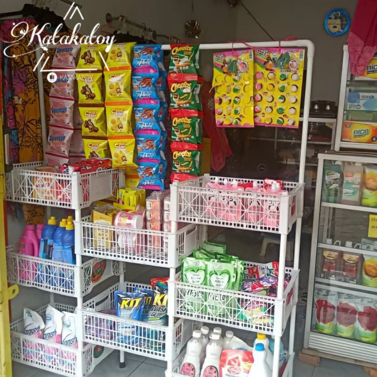 TERLARIS RAK DAGANGAN Rak Warung Rak Susun Keranjang Susun Rak Chiki Rak Snack Rak Jajanan
