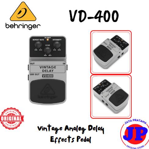 Behringer Vd400 Vintage Analog Delay Efek Pedal Gitar Original Vd-400 Viral