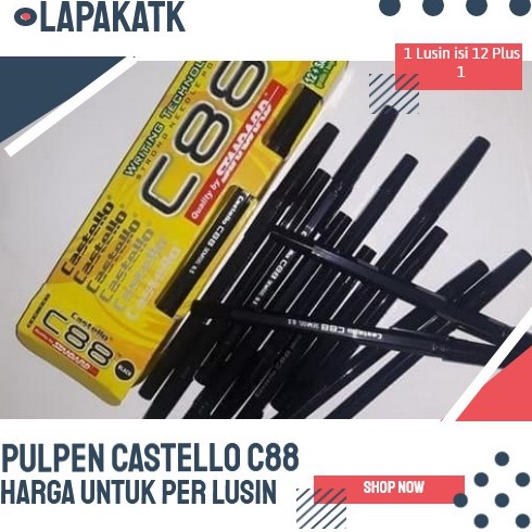 

COD TERMURAH Pulpen Standard Murah C 88 / Pen Standart Castello C88 (ISI 13) 5690
