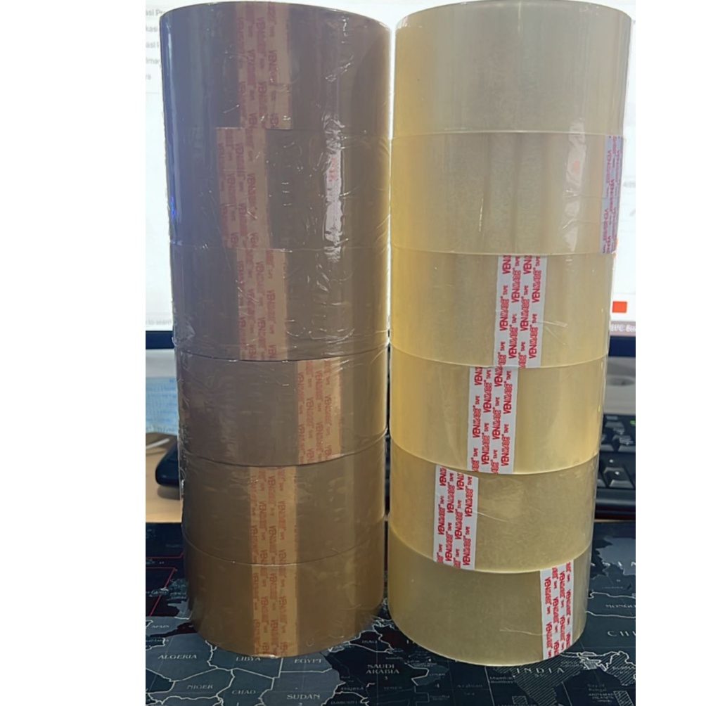 

9N94 6 PCS / LAKBAN BENING / COKLAT / MERK VENMADE/ 48 MM X 100 YARD 4795