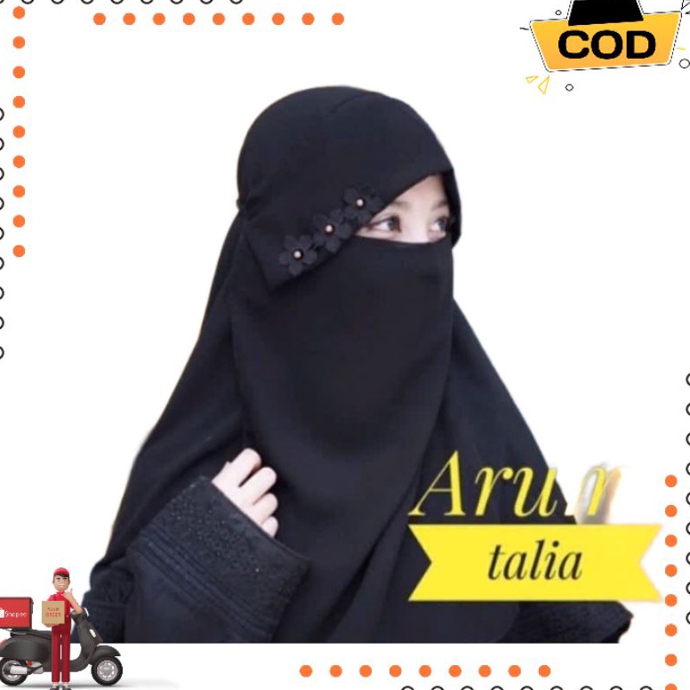 (Z♥7E-♥) Cadar Bandana Poni Niqab Niqob Bunga Random Dewasa Dan Anak amanahh