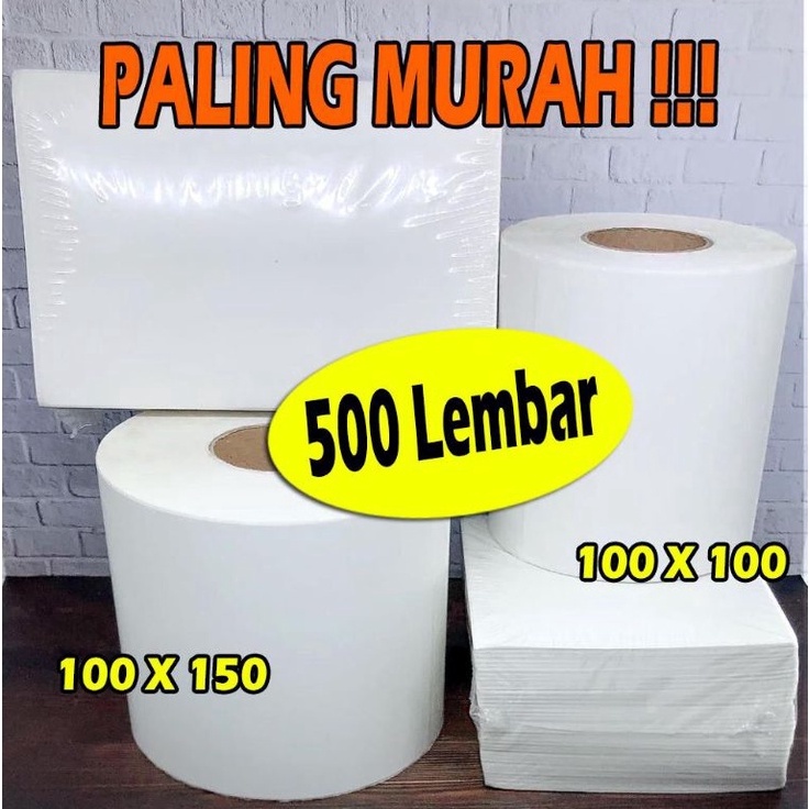 

AT8848 100x100 100x150 Label Sticker Thermal / Direct Thermal Sticker / Kertas Thermal / Label Thermal / Kertas Stiker Resi / Kertas Printer Thermal / Stiker Thermal / Sticker Thermal 500pcs / Sticker Thermal A6 prbyd