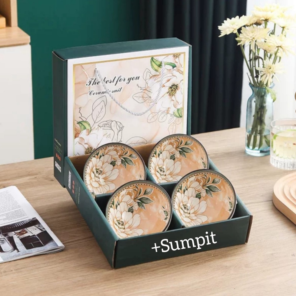 Terbaru AVELINE Mangkok Set Premium Japaness Style / Mangkok Set Keramik Premium peralatan makan / m