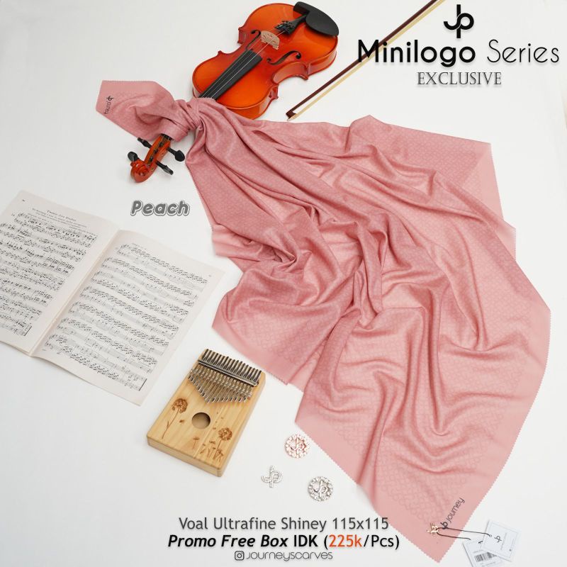 Journey Scarves Mini Logo (Peach)