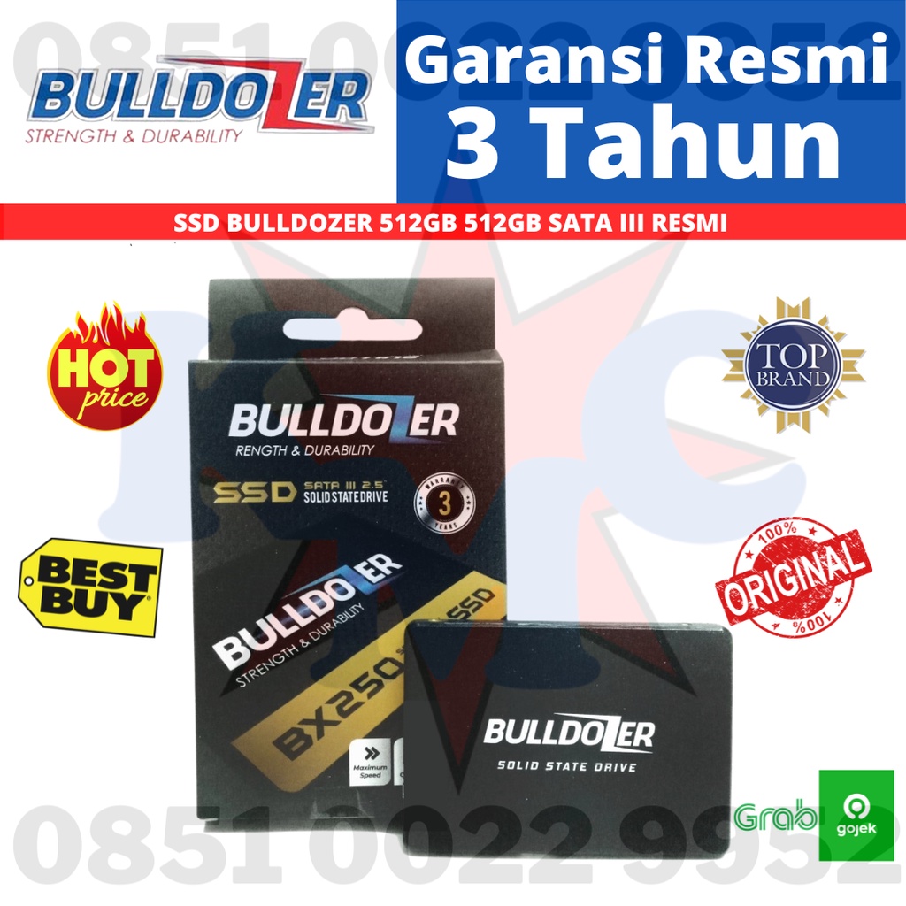 SSD BULLDOZER 512GB 512 GB SATA III RESMI