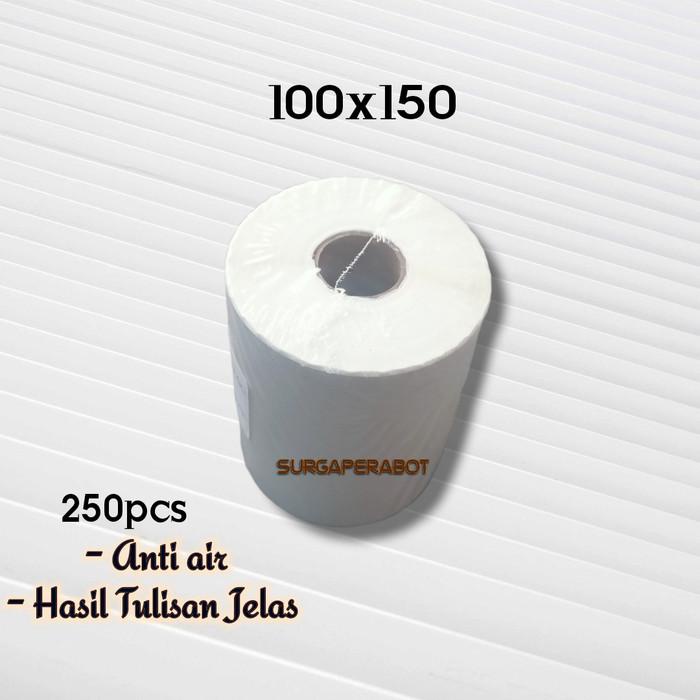 

Terlaris Kertas Sticker Thermal Label Barcode 250 Pcs 100X150 / 10X15 Cm Stiker