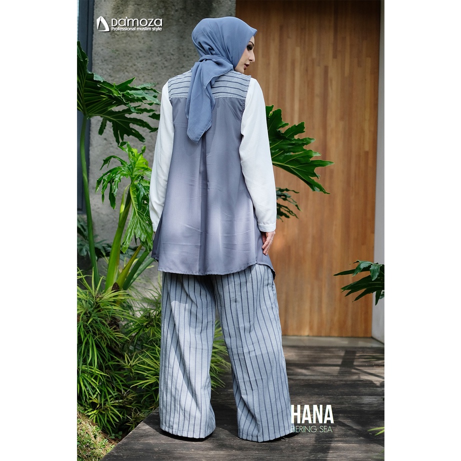 GAMIS DAMOZA HANA ORIGINAL BRAND MUTIF BAHAN KATUN
